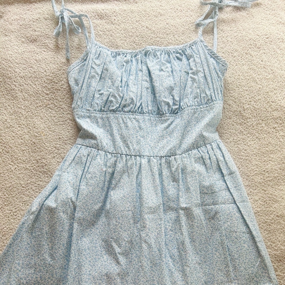Blue Floral Bonne Chance Dress